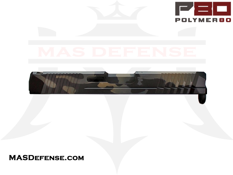 Polymer80 9mm Stripped Slide for Glock 19 Gen 3 - PF940C Compatible with Multicam Flat Dark Earth Cerakote Finish