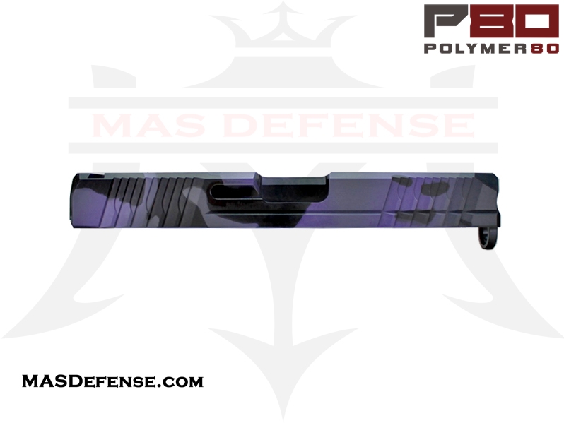 Polymer80 9mm Stripped Slide for Glock 19 Gen 3 - Cerakote Multicam Purple Finish