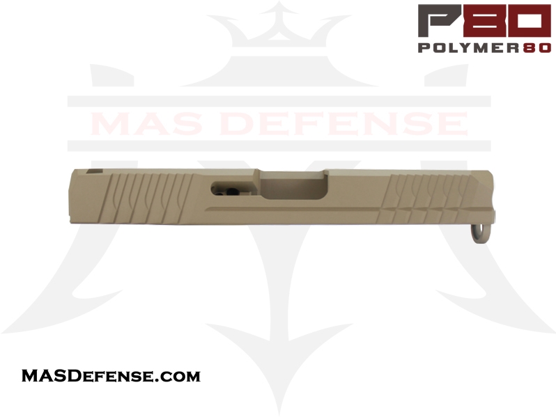 Polymer80 9mm Stripped Slide for Glock 19 Gen 3 - Cerakote Flat Dark Earth (FDE)