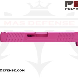 Polymer80 slide, Glock 19 slide, 9mm stripped slide, Cerakote SIG Pink, PF940C slide, custom Glock parts, DIY pistol build