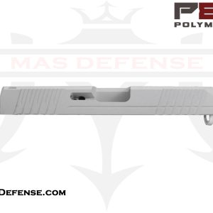 Polymer80 PF940C slide, Glock 19 Gen 3 slide, 9mm stripped slide, Cerakote white firearm parts, P80 slide upgrade, custom Glock slide, aftermarket pistol slide